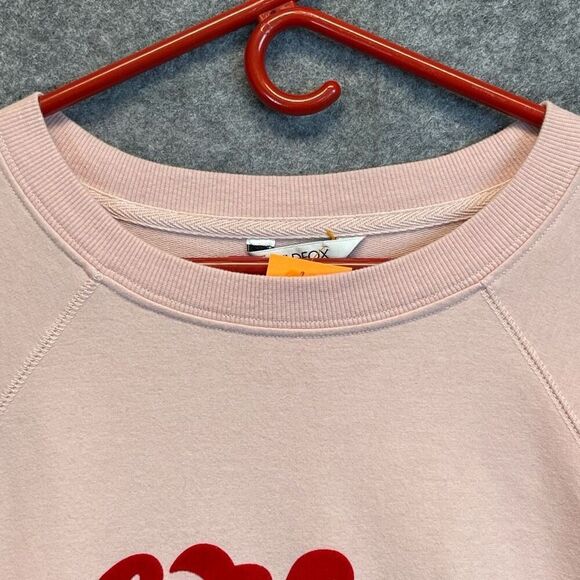 WILDFOX Sweatshirt Women's Small Pink Coffee And Sunshine Graphic Statement - Picture 6 of 14